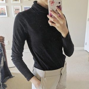 Madewell Black Whisper Turtleneck Tee